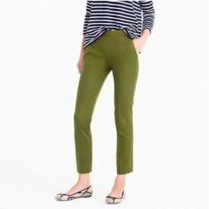 J. Crew Martie Olive Green Slim Crop Pant 8